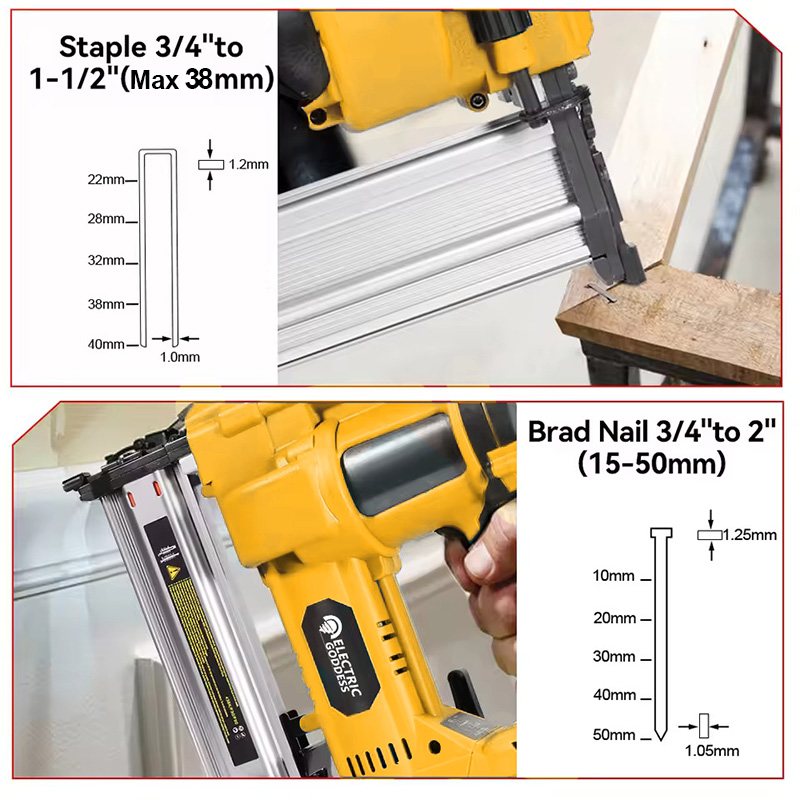 Brushless Electric Brad Nail G - Woodworking Nail Gun บทวิจารณ์และราคา