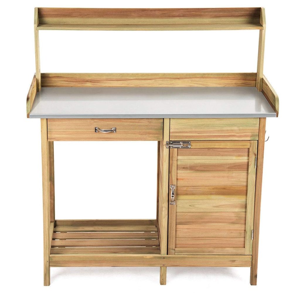 Garden Wooden Work Station Pot - Woodworking Workbench บทวิจารณ์และราคา