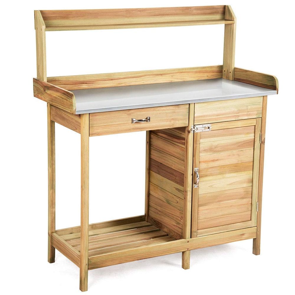 Garden Wooden Work Station Pot - Woodworking Workbench บทวิจารณ์และราคา