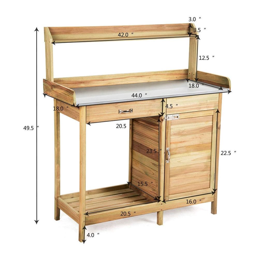 Garden Wooden Work Station Pot - Woodworking Workbench บทวิจารณ์และราคา