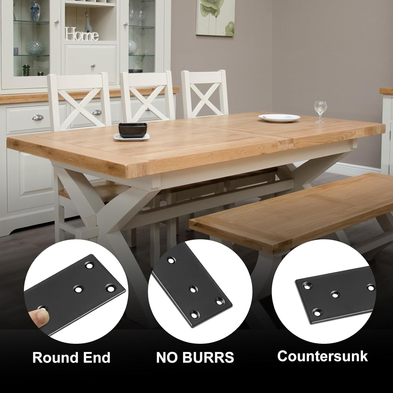 Flat Straight Brace Bracket, B - Woodworking X Brace บทวิจารณ์และราคา