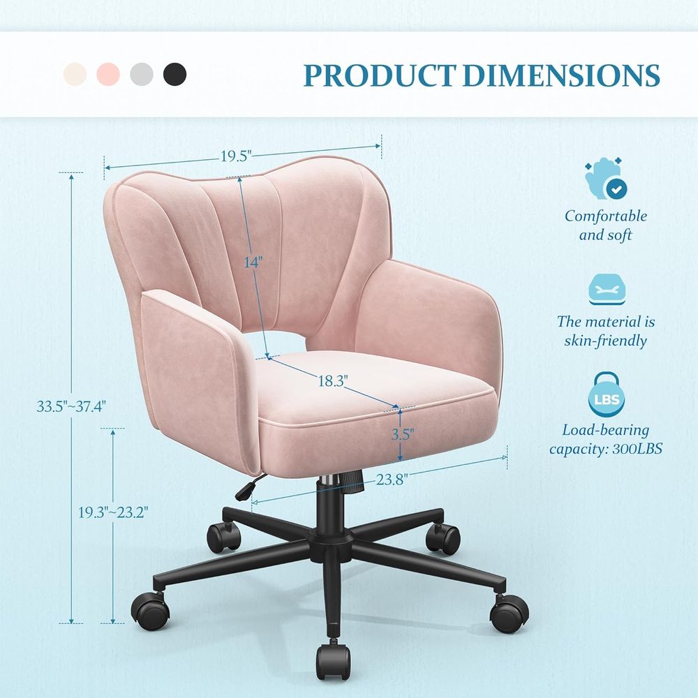 Adjustable Height Pink Desk Ch - Woodworking Desk Chair บทวิจารณ์และราคา
