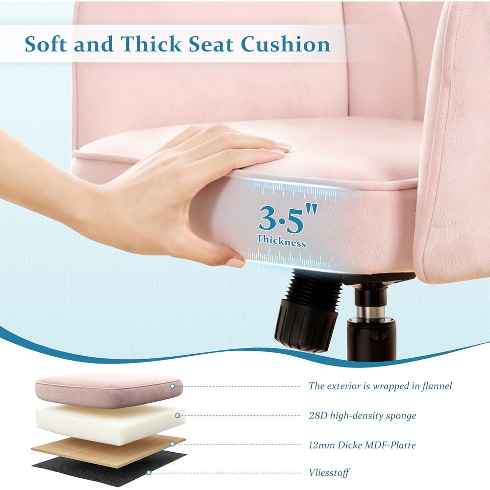 Adjustable Height Pink Desk Ch - Woodworking Desk Chair บทวิจารณ์และราคา