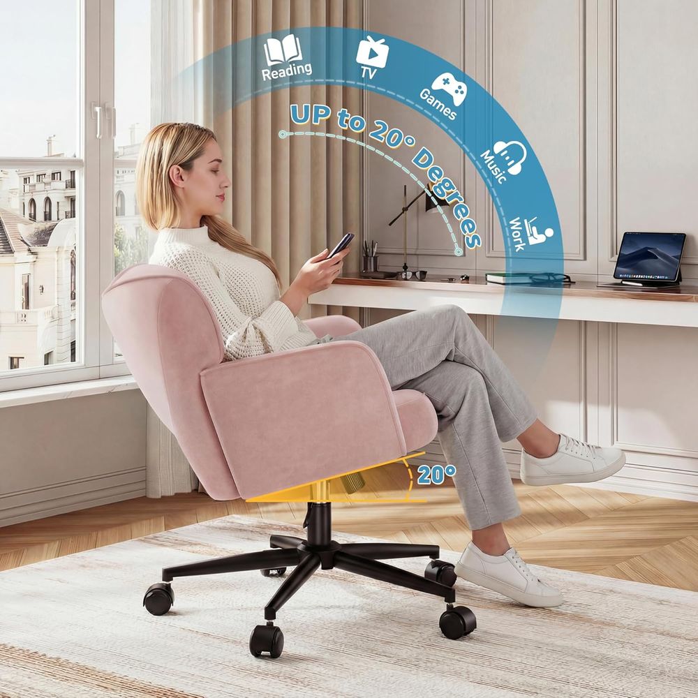 Adjustable Height Pink Desk Ch - Woodworking Desk Chair บทวิจารณ์และราคา