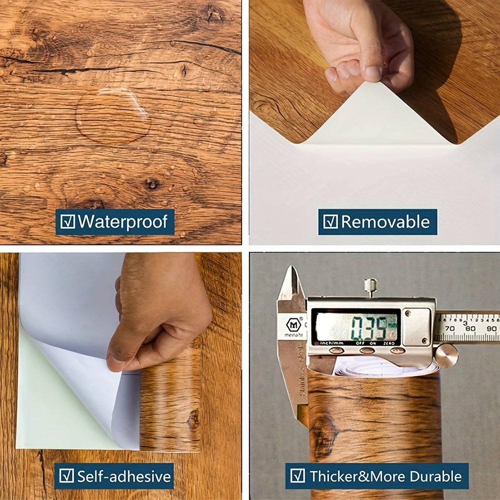 1 Roll Pvc Oil-proof Wood Grai - Woodworking Oil Finish บทวิจารณ์และราคา