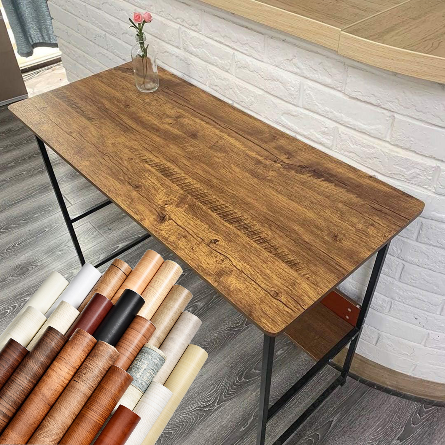 1 Roll Pvc Oil-proof Wood Grai - Woodworking Oil Finish บทวิจารณ์และราคา