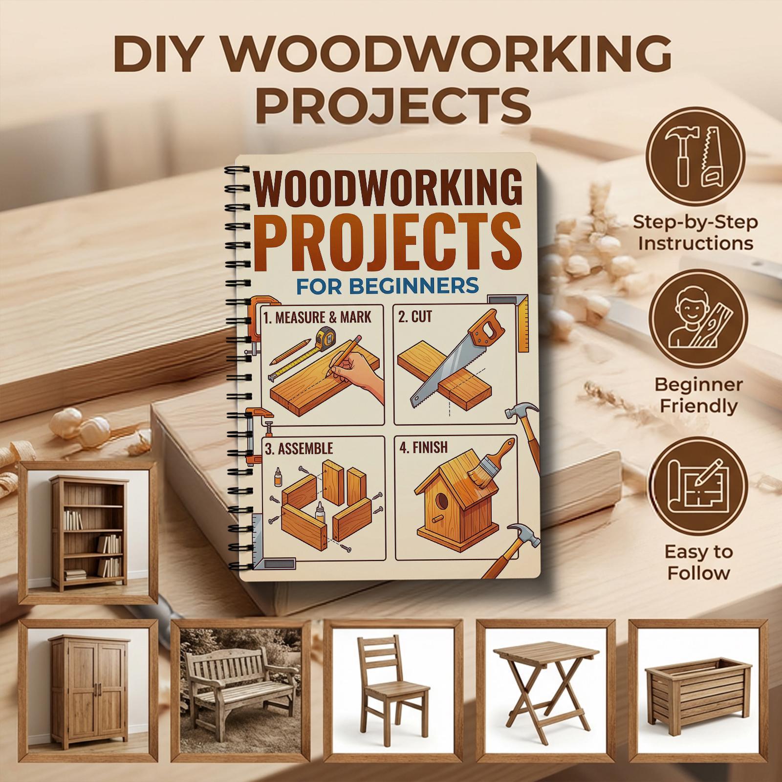 Woodworking Book for Beginners - Woodworking Plan บทวิจารณ์และราคา
