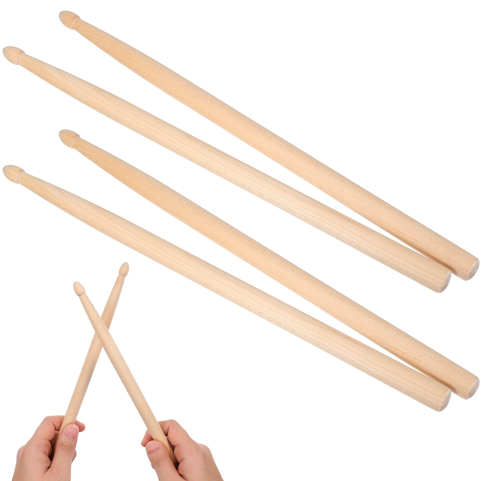 4pcs Children Drum Sticks Mapl - Woodworking For Beginners บทวิจารณ์และราคา