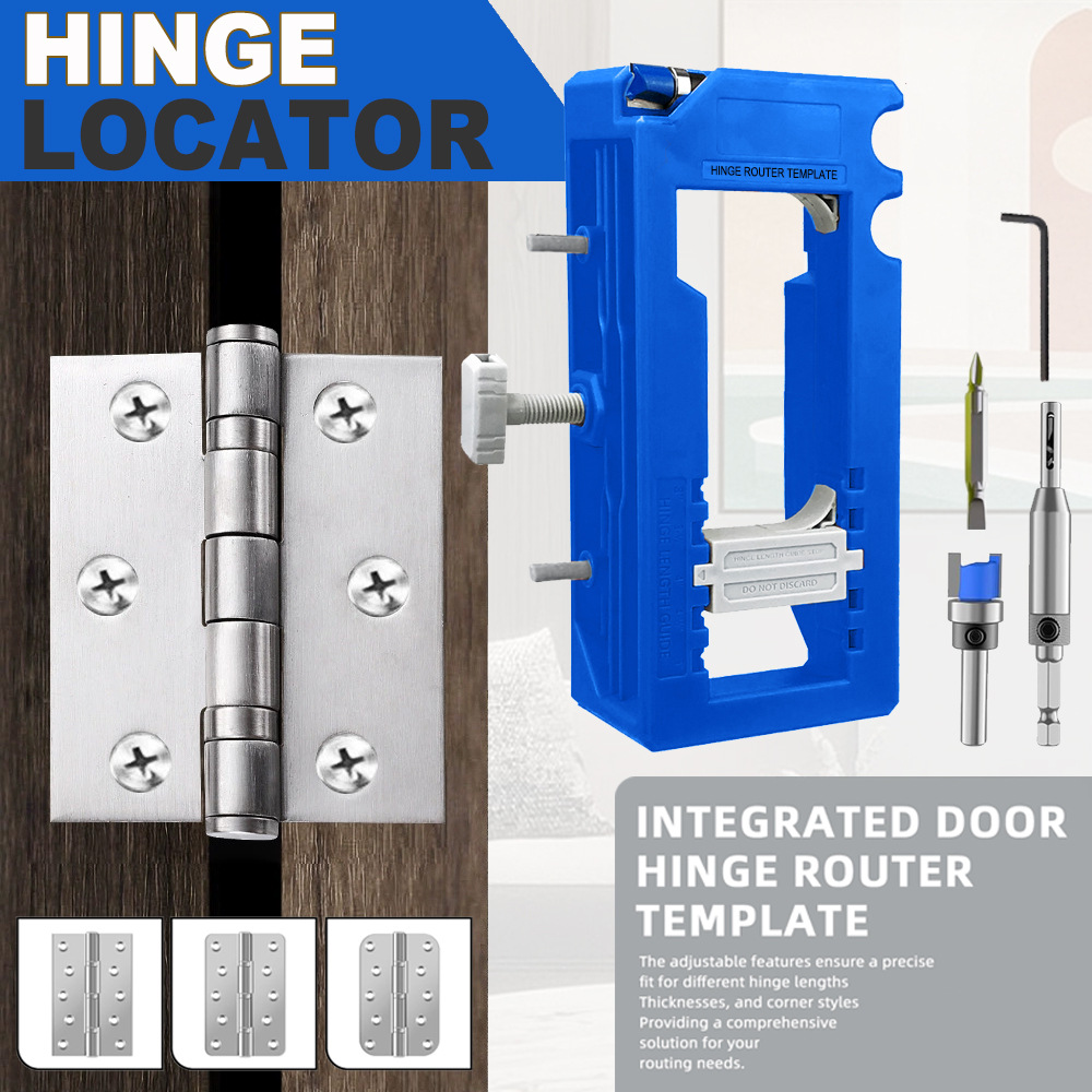 Door Hinge Jig Router Template - Woodworking Router Templates บทวิจารณ์และราคา