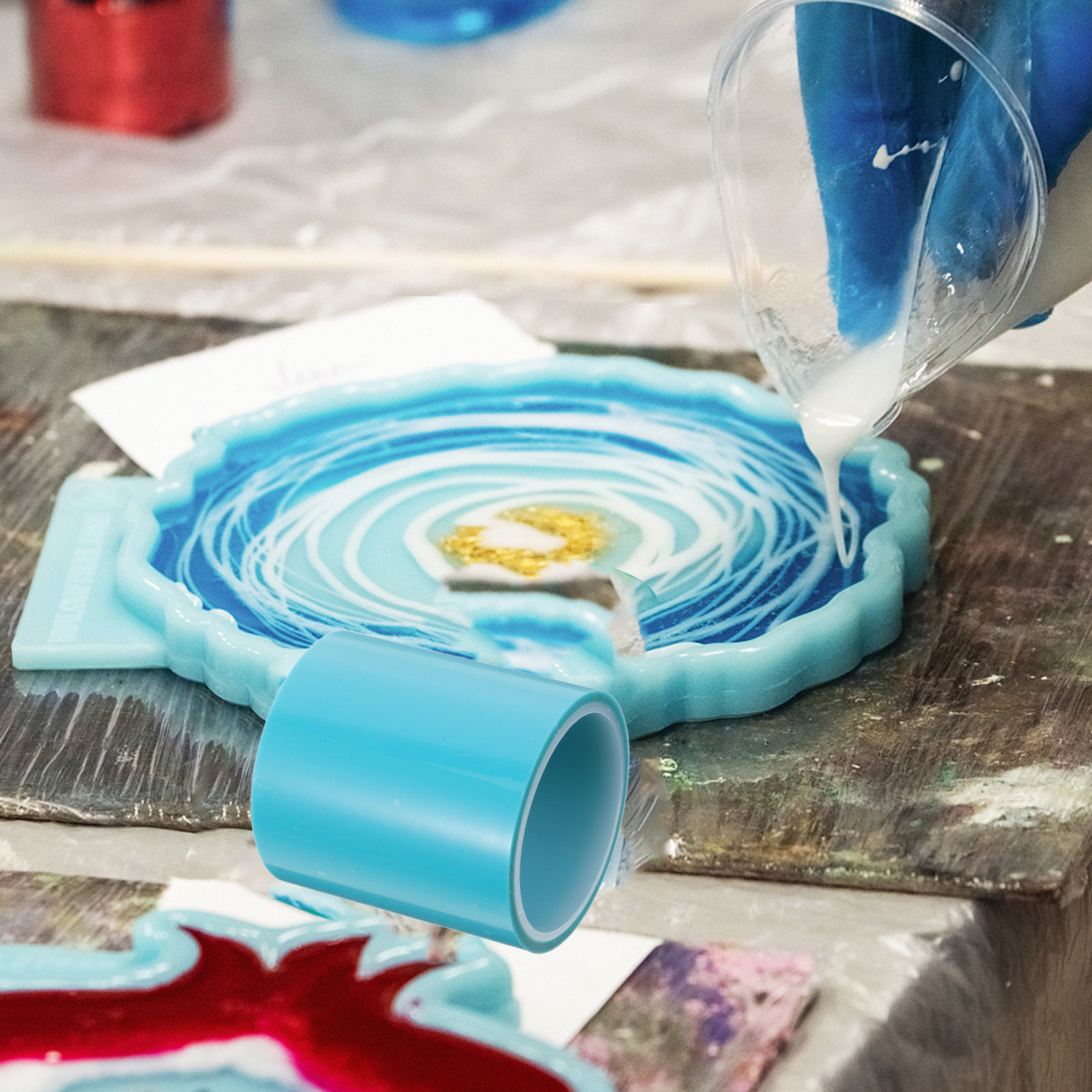 1 Roll Traceless Uv Resin Tape - Woodworking Epoxy บทวิจารณ์และราคา