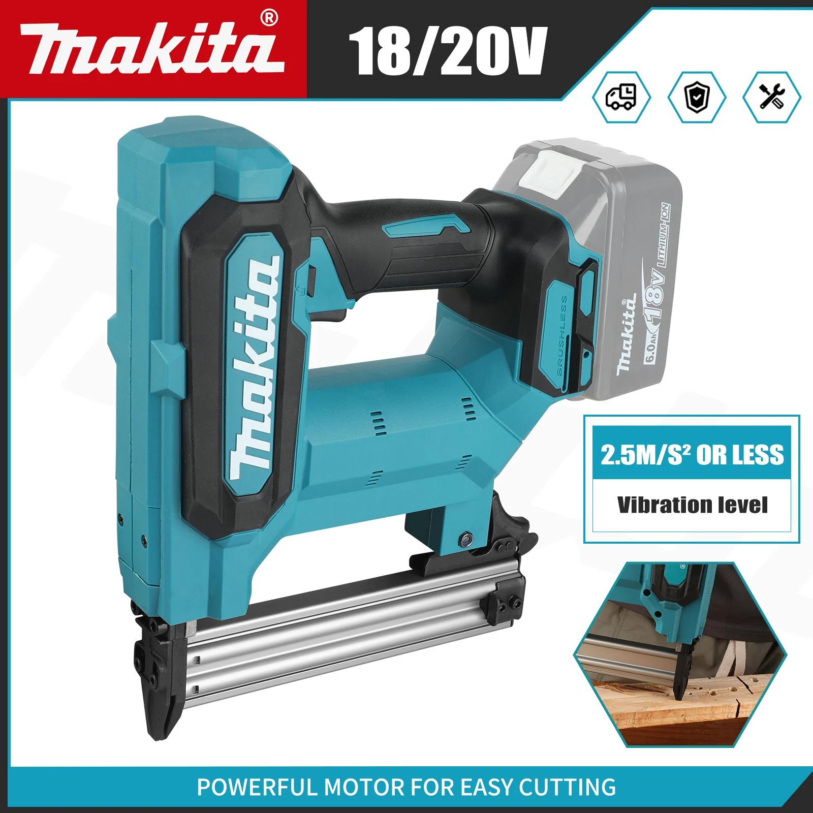 Makita 100-Nail Capacity,Cordl - Woodworking Nail Gun บทวิจารณ์และราคา